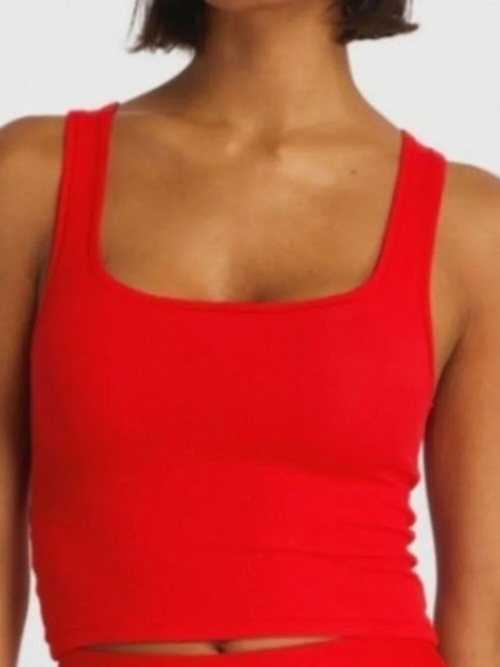 SKIMS Limited Edition Valentine's Day Cotton Ribbed Tank Red